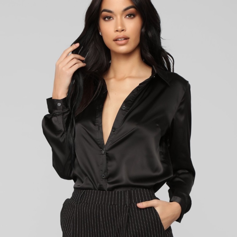 Elegant Black Women's Top